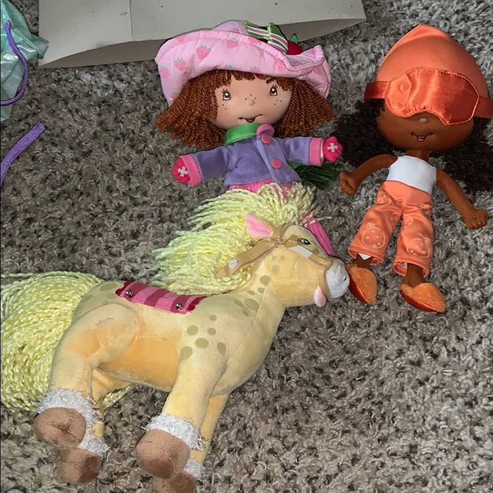 Strawberry shortcake stuffed dolls